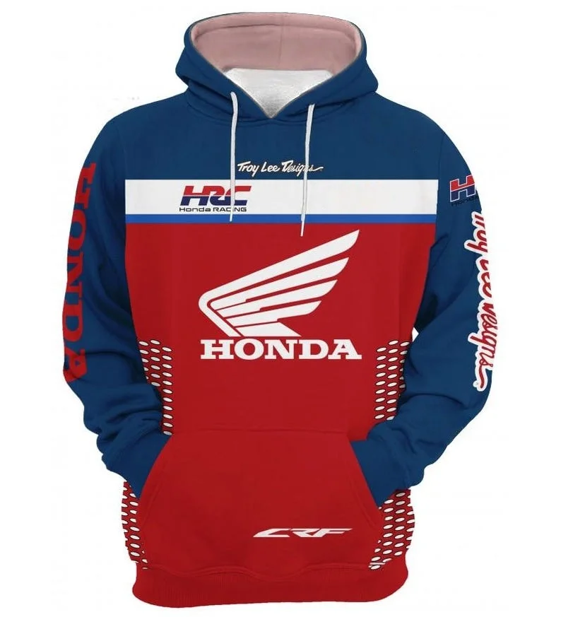 

Осенне-зимняя мотоциклетная майка Honda с 3D принтом и капюшоном для езды на велосипеде по бездорожью и горах, мужская и женская бронированная толстовка с капюшоном