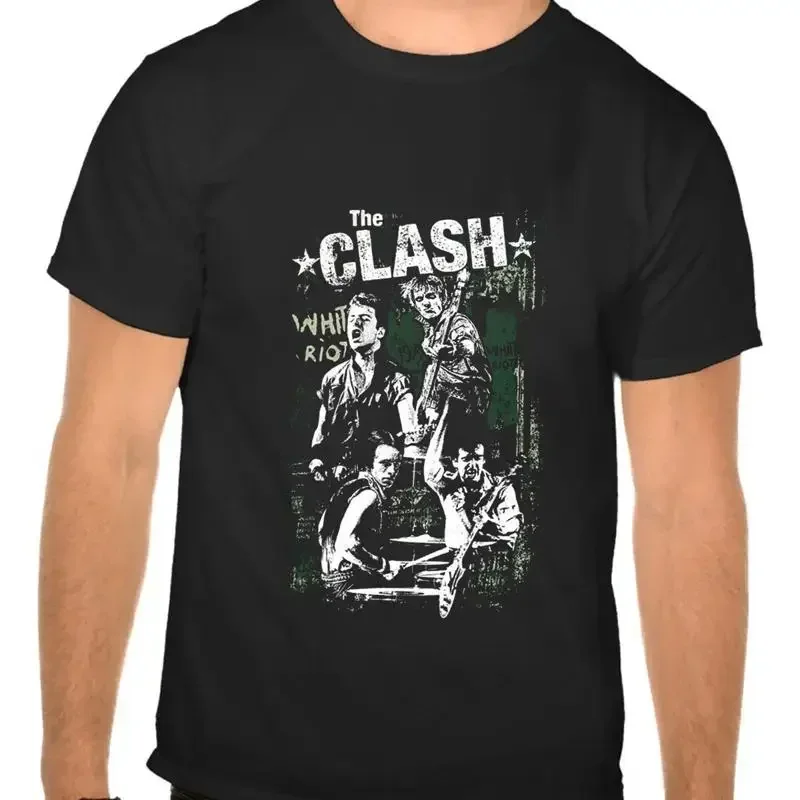 The Clash Logo Rock Music Logo Black T-Shirt -1079