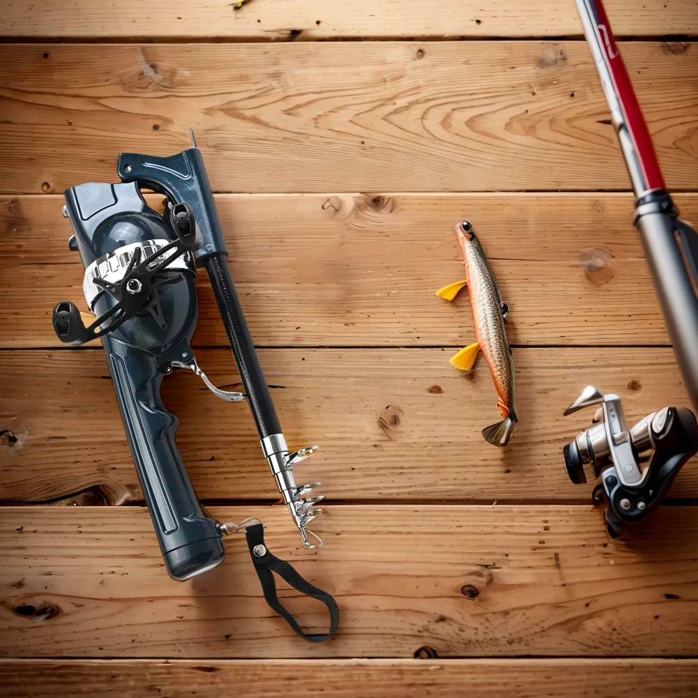 

Folding Fishing Rod Telescopic Travel Rods with Reel Line Spinning Rod Carbon Fiber for Outdoor Fishing Gifts for Men