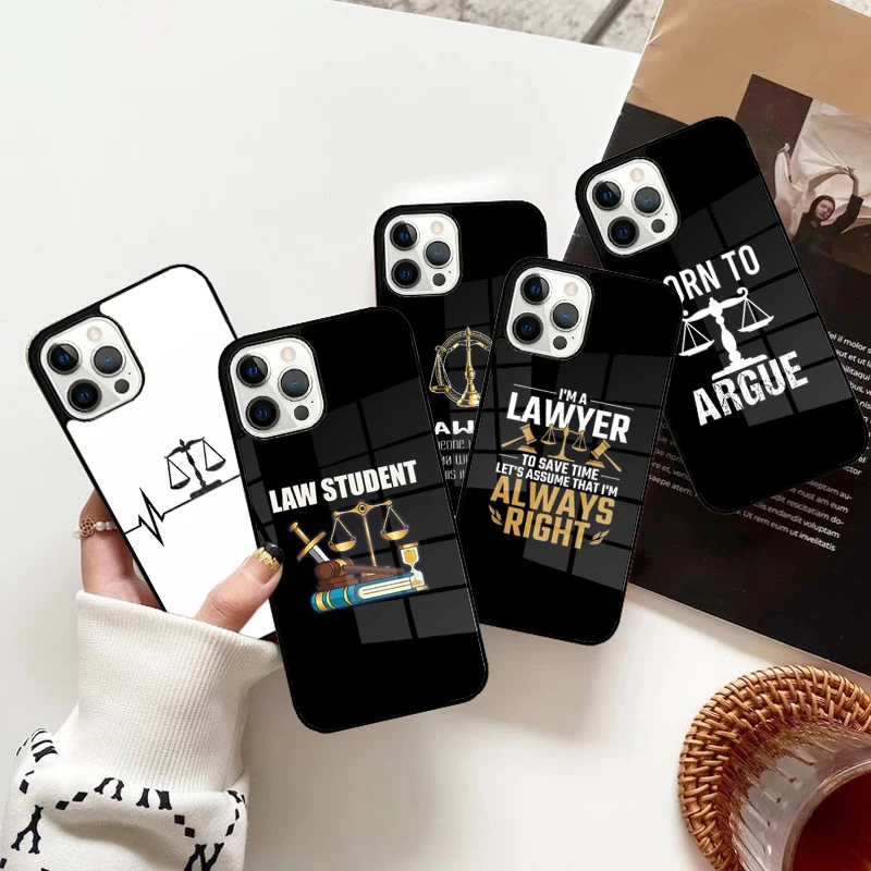 Lawyer judge law profession Phone Case Strong Magnetic for iPhone 15 16 14 13 Pro Max 11 12 Mini Magsafe Wireless Charging Cover