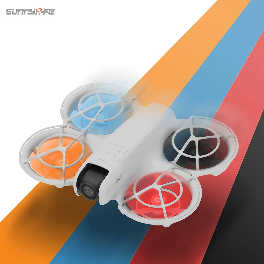 مروحة Sunnylife لـ DJI ، جناح طائرة بدون طيار ملون ، يمكن أن تحل محل ملحقات الشفرات الجديدة ، 2 خفيف الوزن ، 4 NEO