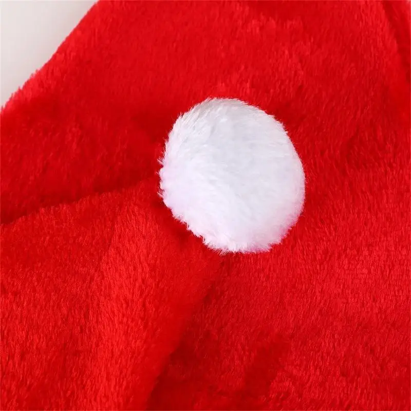Chapeaux père noël 39BD, chapeau chaud en peluche, couvre-chef fête confortable pour enfants adultes