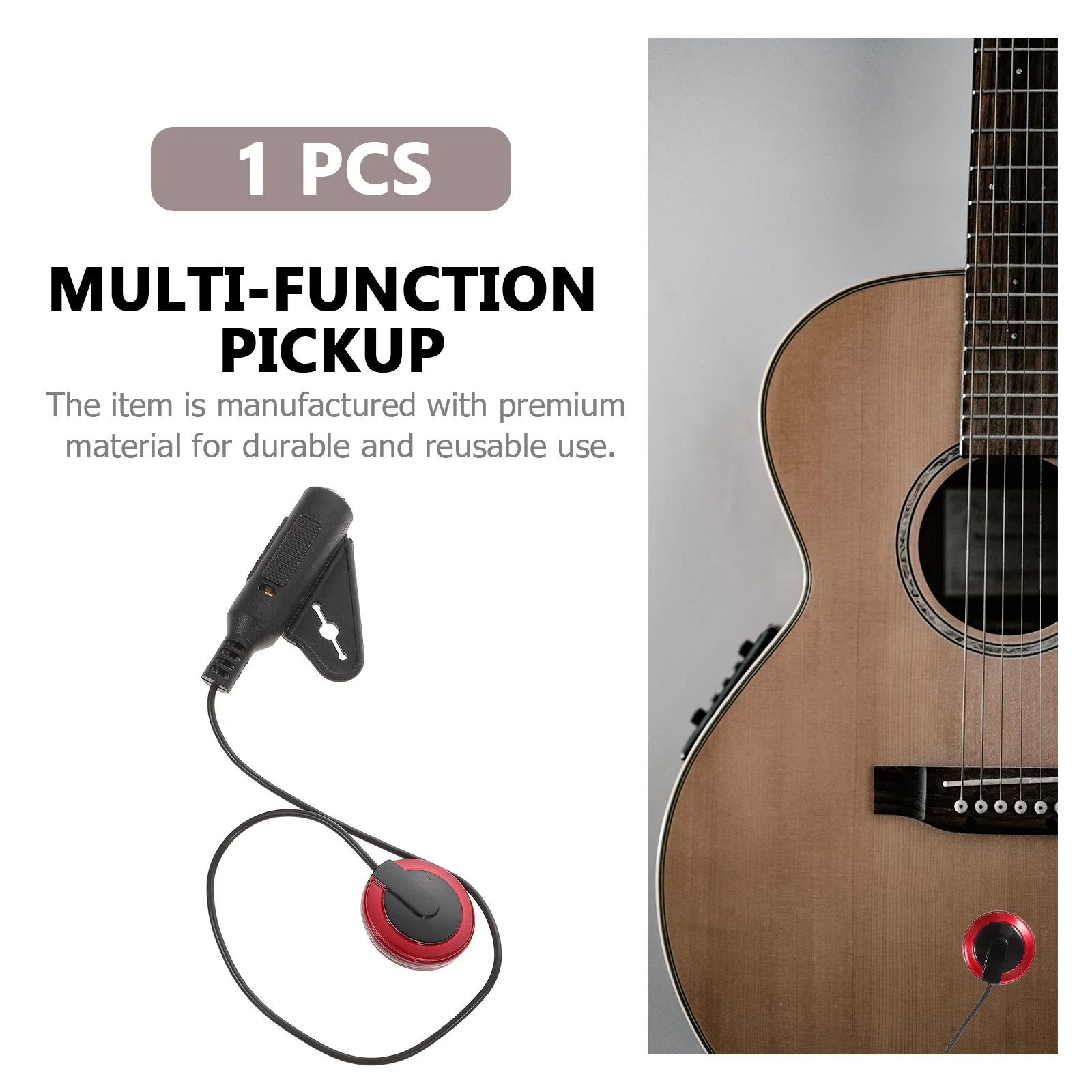 

1pc Guitar Paster Sound Pickup For Acoustic Guitar Ukulele Violin Mandolin Banjo Erhu Guzheng Acoustic Converter Durable