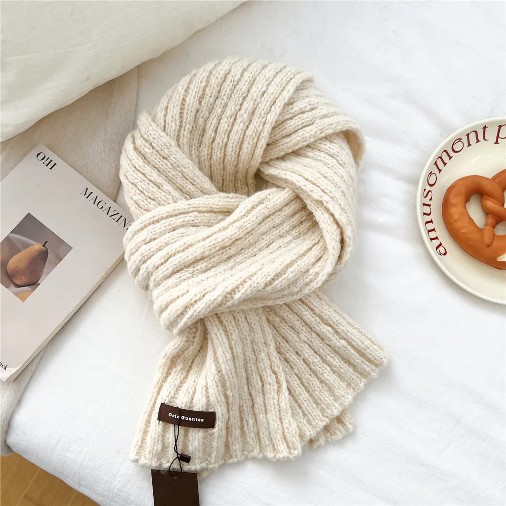 الأزهار الخريف الشتاء المرأة وشاح طالب محبوك جديد الكورية نمط سميكة الصوف الرقبة أدفأ زوجين تنوعا