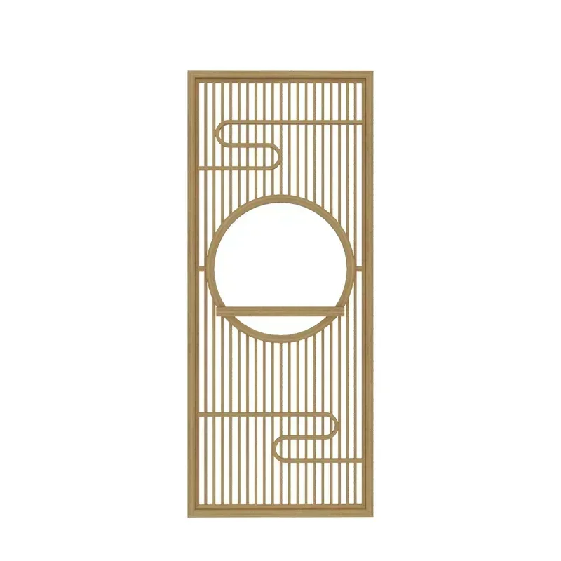 

Modern Chinese Style Subareas Screens Living Room and Tea Room Entrance Door Hallway Solid Wood Storage Simple and Stylish
