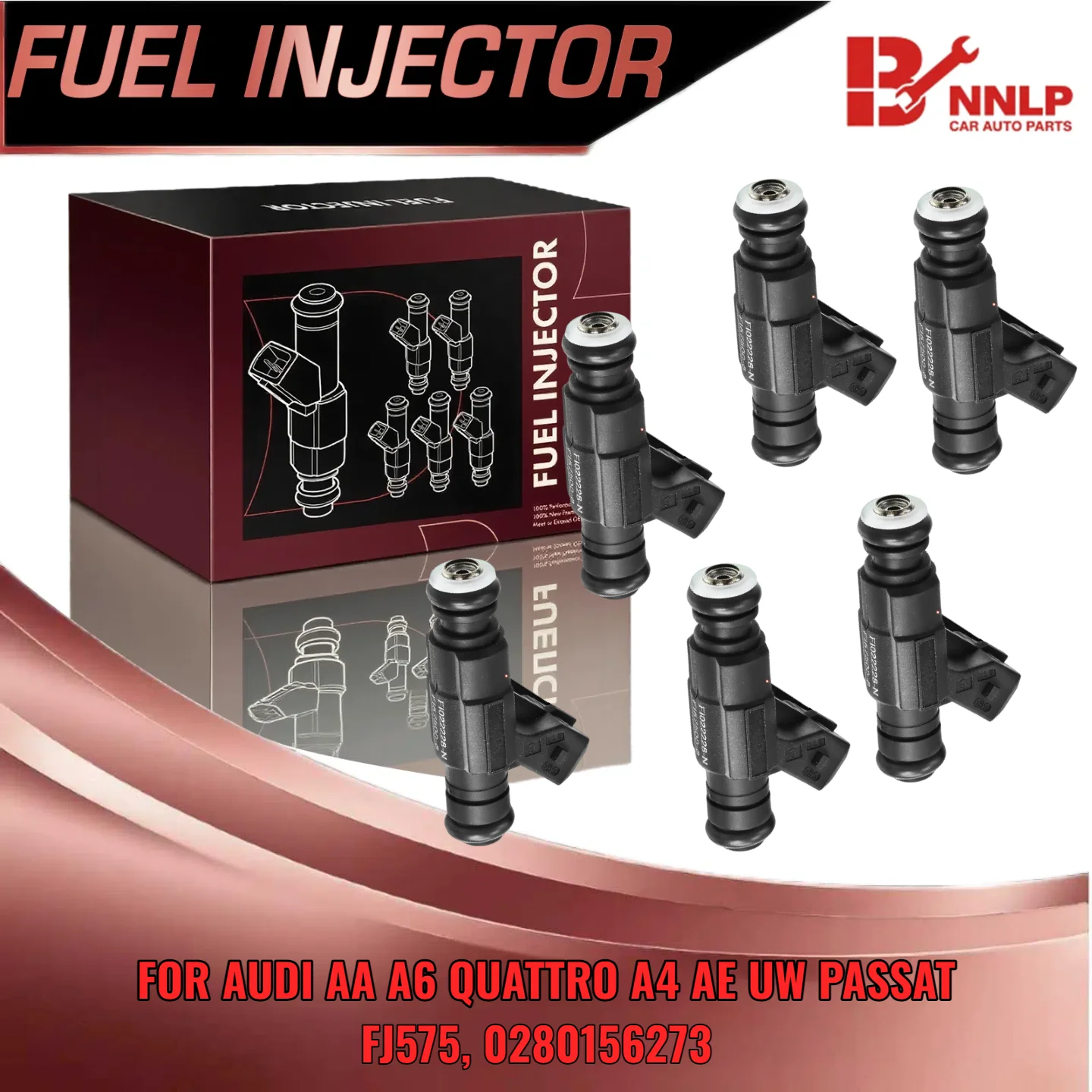 

Для Audi A4 A6 Quattro Volkswagen Passat 6 шт. комплект топливных форсунок 2 8L DOHC FJ575
