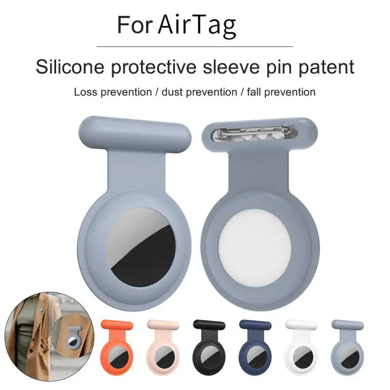 Penutup Pin untuk casing Airtag Apple cangkang pelindung silikon antigores perangkat antihilang untuk Aksesori casing pelacak Airtag