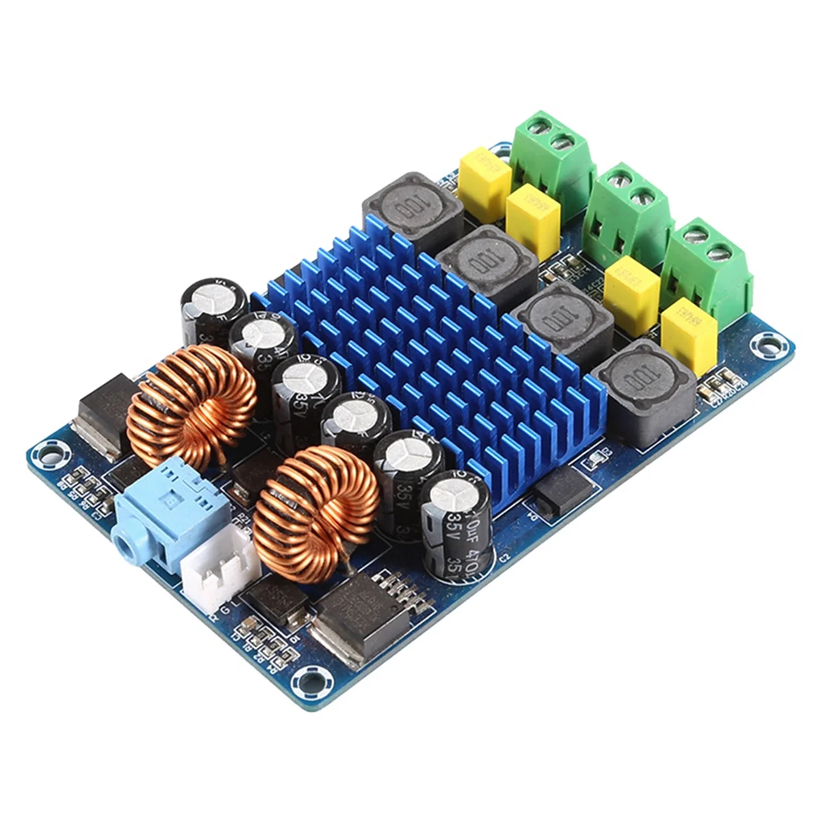 

TPA3116D2 Digital Amplifier Board Module XH-M642 Auto Boost Hi-Fi Distortion Free Dual Channel 12V 100W Module