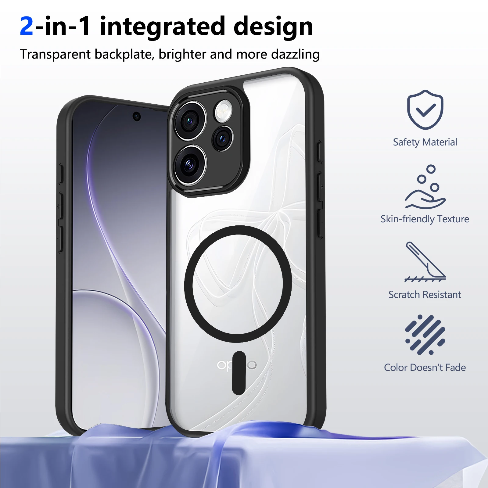 Translucent Frosted Shield Protective Case Cover for Oppo Reno15 Pro Max Wireless Charging Case Reno15 Pro Mini Fundas Reno15 5G