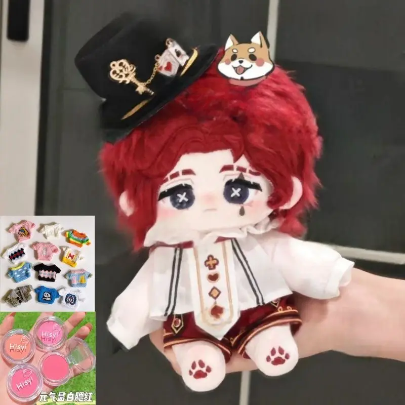 20cm Identity Ⅴ Joker Cotton Doll Stock Interchangeable Baby Clothes Plush Doll Dress Up Cosplay Anime Figure Children Girl Toys