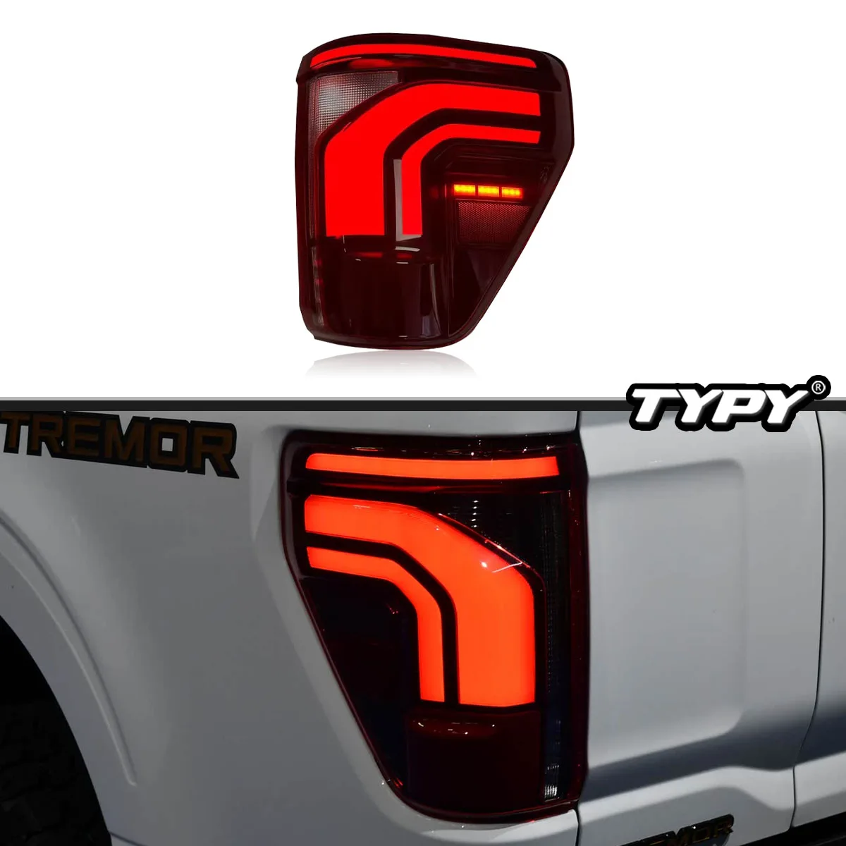 

TYPY New LED Tail Lamp Upgrade Modified For Ford F150 Taillight 2021-2025 Taillight Dynamic Signal Tail Lamp Auto Accessories