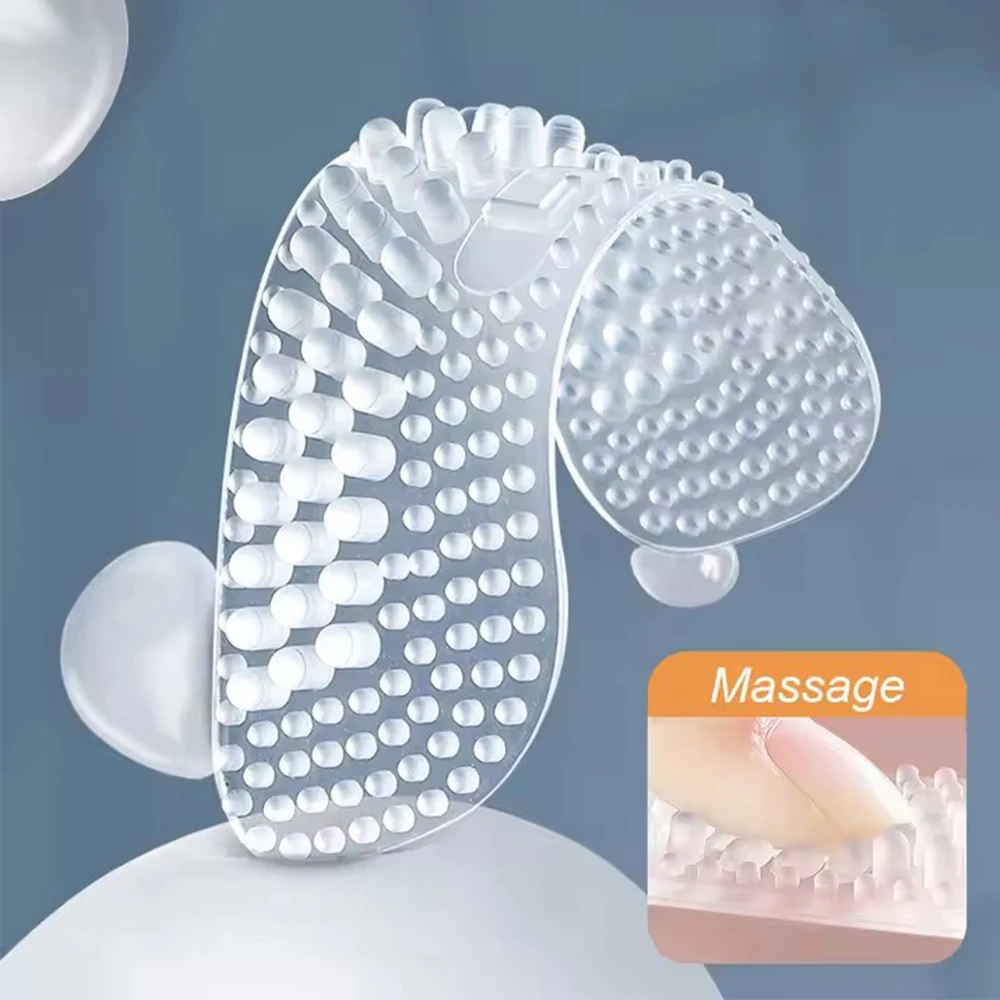 Upgrade Silicone Heel Stickers Heels Grips for Women Men Anti Slip Heel Cushions Non-Slip Inserts Pads Foot Heel Care Protector