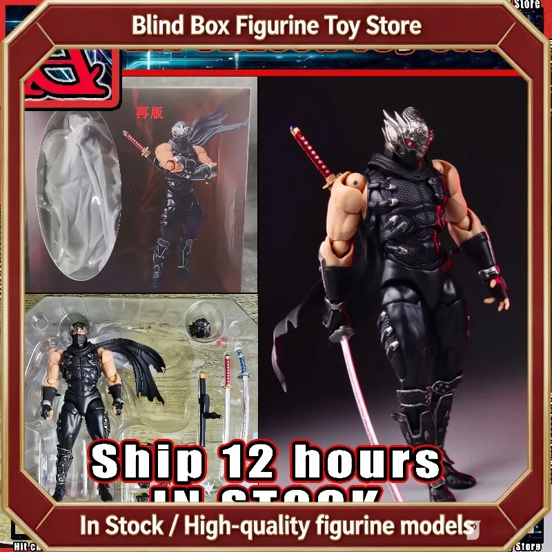 In Stock AC Factory Toys Ninja Gaiden Ryu Hayabusa Action Figures Kaiyodo Revoltech Figurine Ko Model Kids Gift Toys