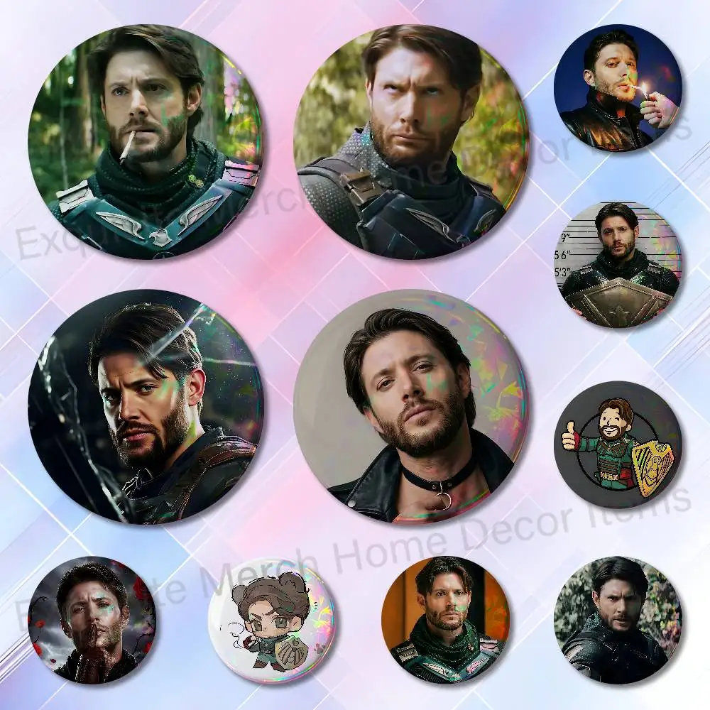 J-Jensen Ackles S-Soldier Boy Insignia Badge Case For Decoration 44mm 32mm 58mm Round Tinplate Pin Brooch Gift