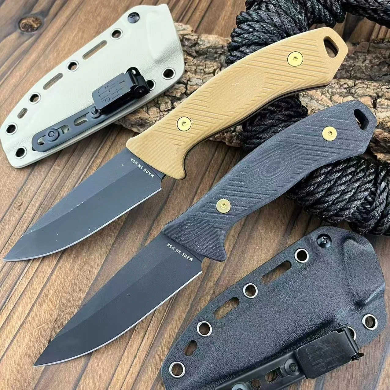 

Тактический нож высокой твердости 8Cr13Mov Blade, прямой нож для кемпинга, охоты, практичный нож EDC, нож для приключений, нож для самообороны
