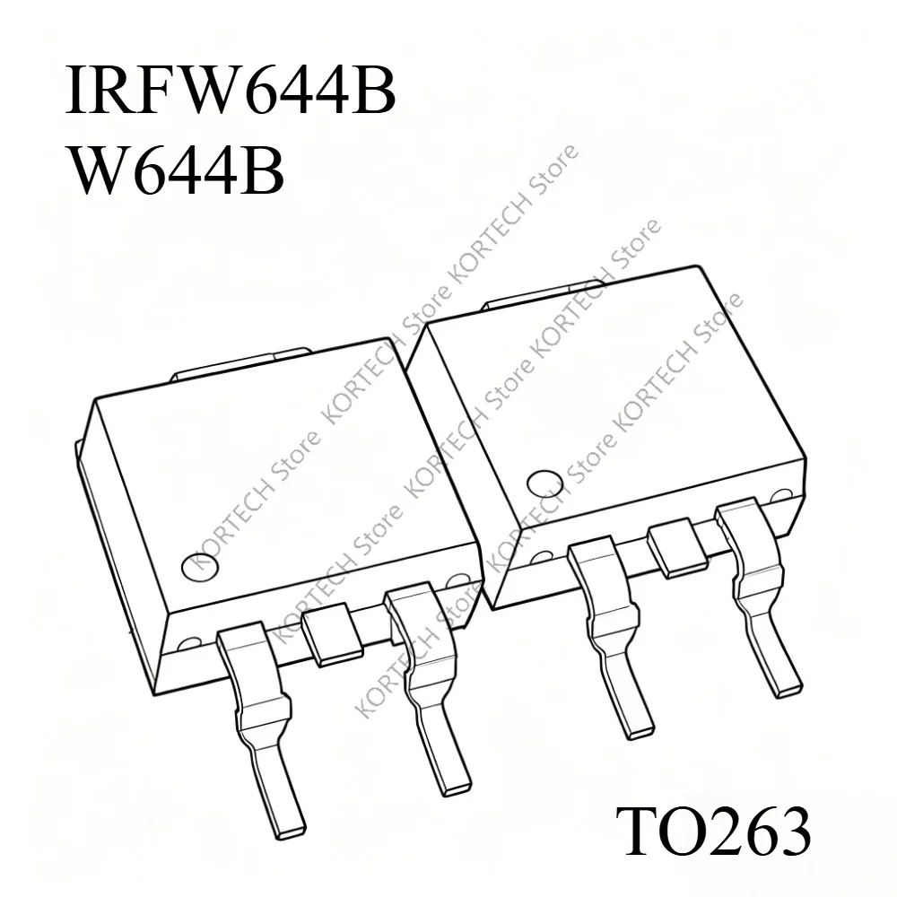 40PCS/LOT Good Quality IRF W644B IRFW644B TO263 MOS field effect transistor 14A 250V N-channel DPAK