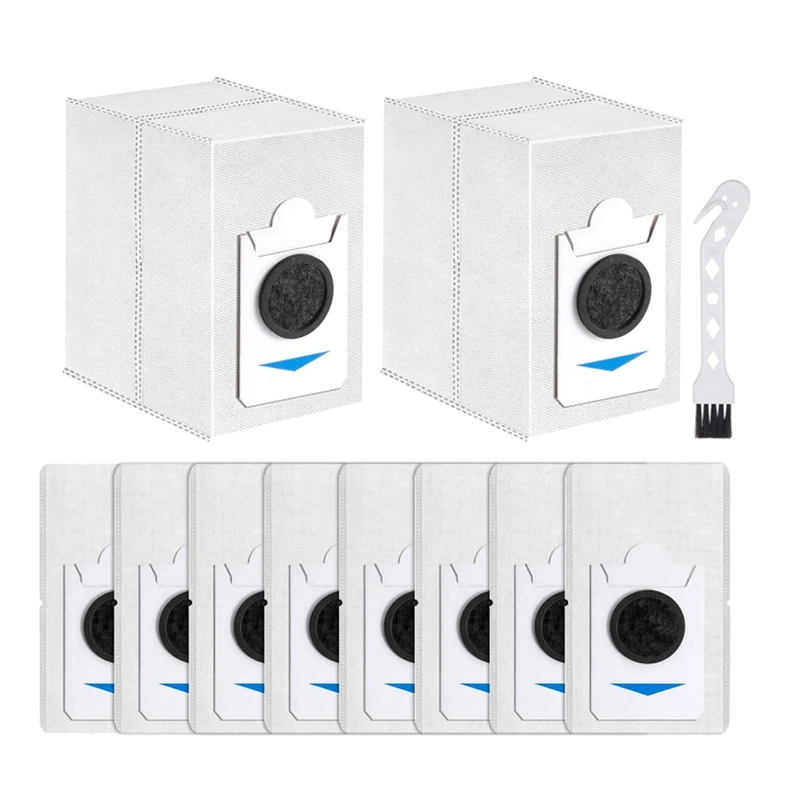 10 Stück Staubbeutel für Ecovacs Deebot x2 Combo T30s Combo T30s Roboter Staubsauger, Staubsauger Teile 2,9 l großer Beutel