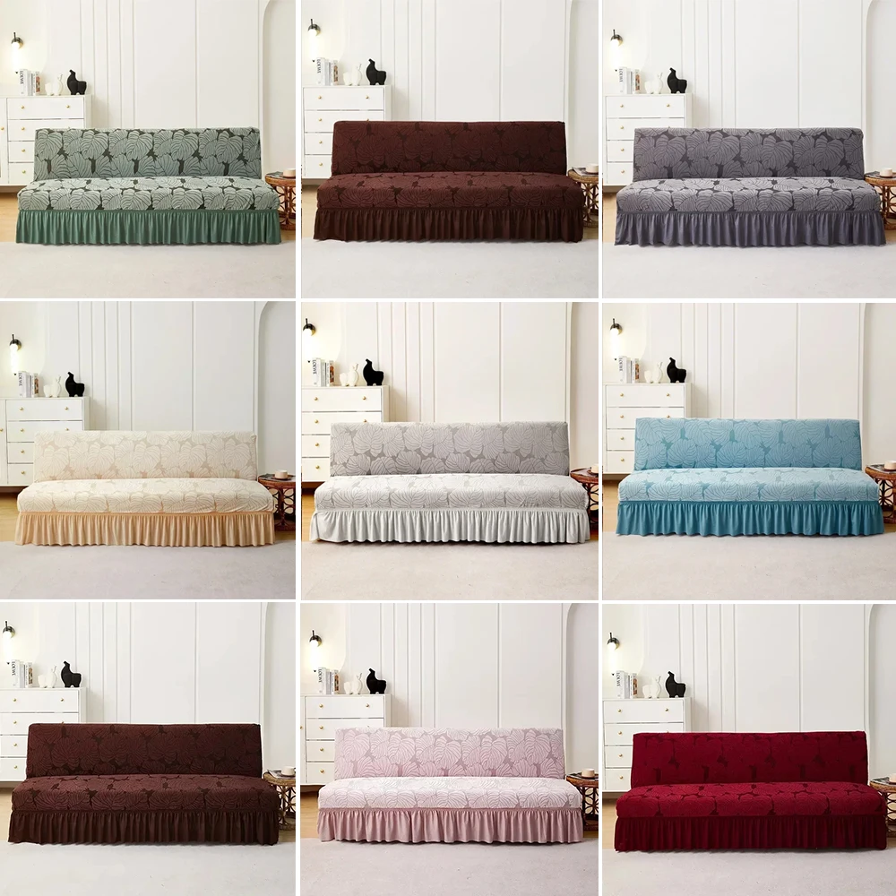 

2/3 Seater Sofa Cover with Skirt Double Three -Seater Elastic All-inclusive Dustproof Sofa Cover Чехол На Диван Без Боков 소파 커버