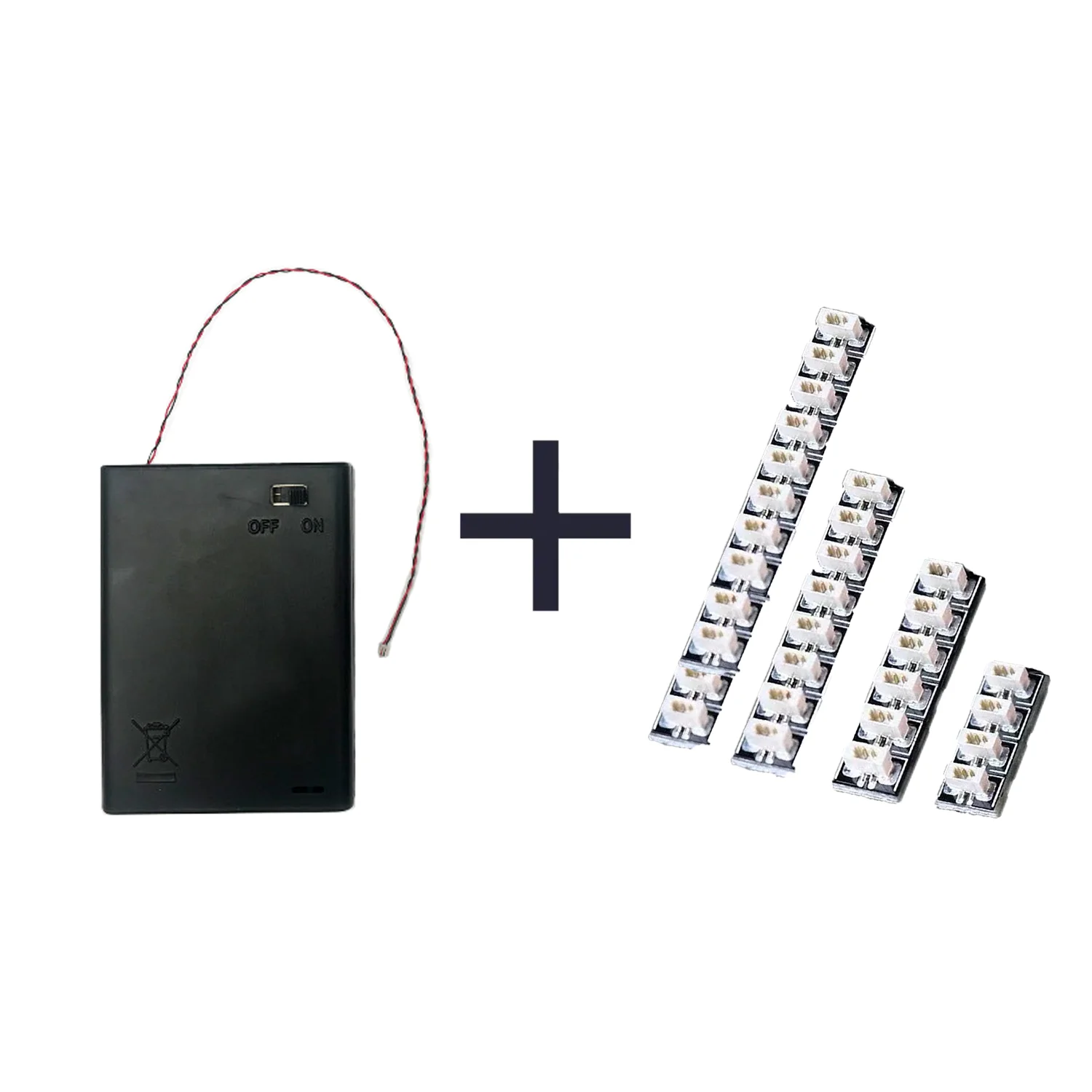 LYBMTWF 7 Batteriebox-Erweiterungsplatine, Steckdosen-Kombi-Set, kompatibel mit Lego-Beleuchtungssets, DIY-Baustein-Zubehör – Detail 2