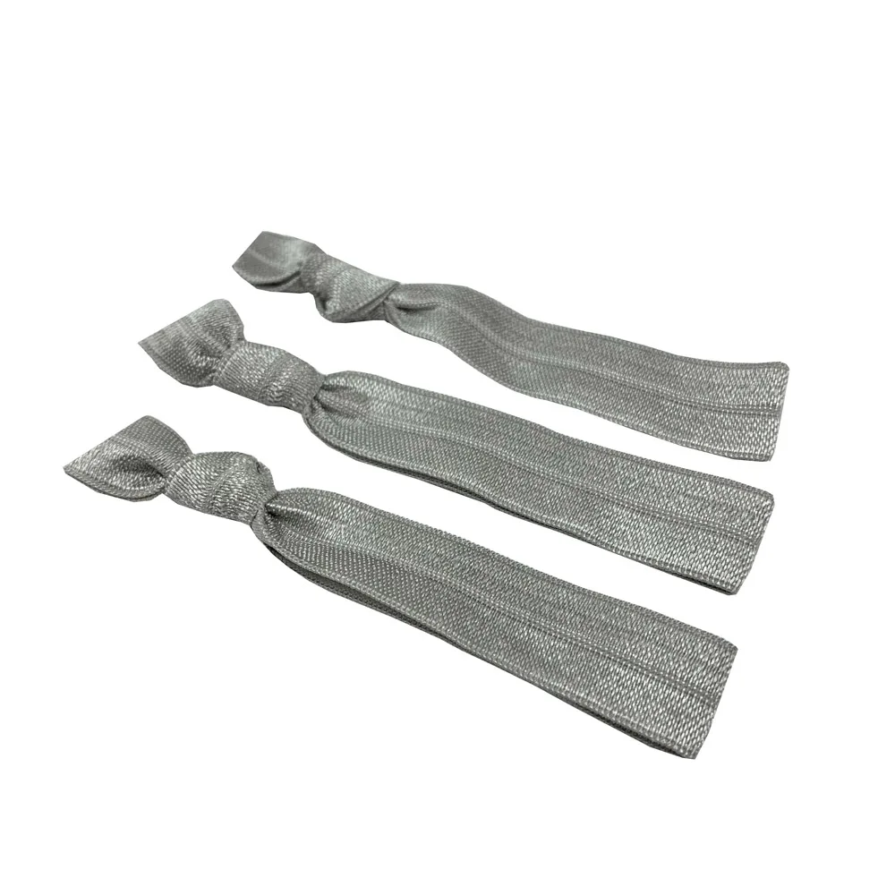 50 Stück/200 Stück einfarbiges glänzendes Haargummi-Armband, umklappbares elastisches geknotetes Haarband, Pferdeschwanz-Halter, Armband, Haar-Accessoires – Detail 7