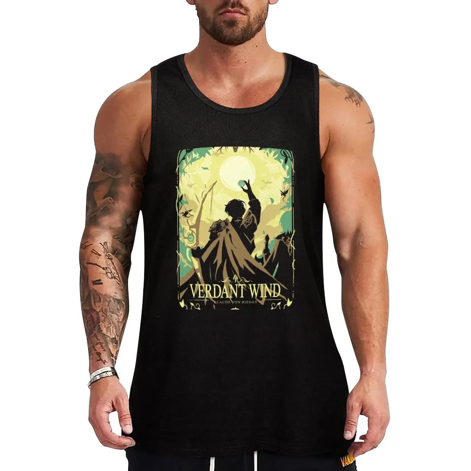 New Verdant Wind Tank Top bodybuilding anime t-shirts bodybuilding men clothes