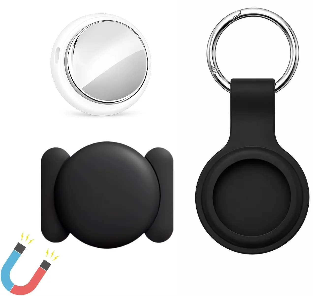 Location Tracker with Strong Magnetic IOS Anti-loss Positioning Device Kits for iphones Locator works with Apple Find My APP