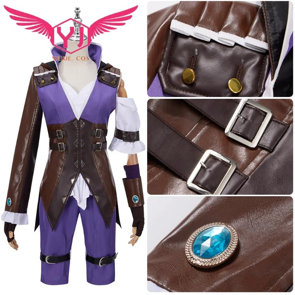 

Game Caitlyn Violet Battle of Two Cities Suit Daily Caitlyn Kiramman Cosplay Costume Halloween Carnival Women Uniform Suit