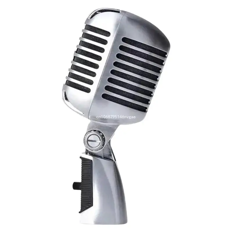 Vintage Dynamic Vocal Microphone Antique Nostalgic Metal Appearance for Stage Performances and Singing New Dropship