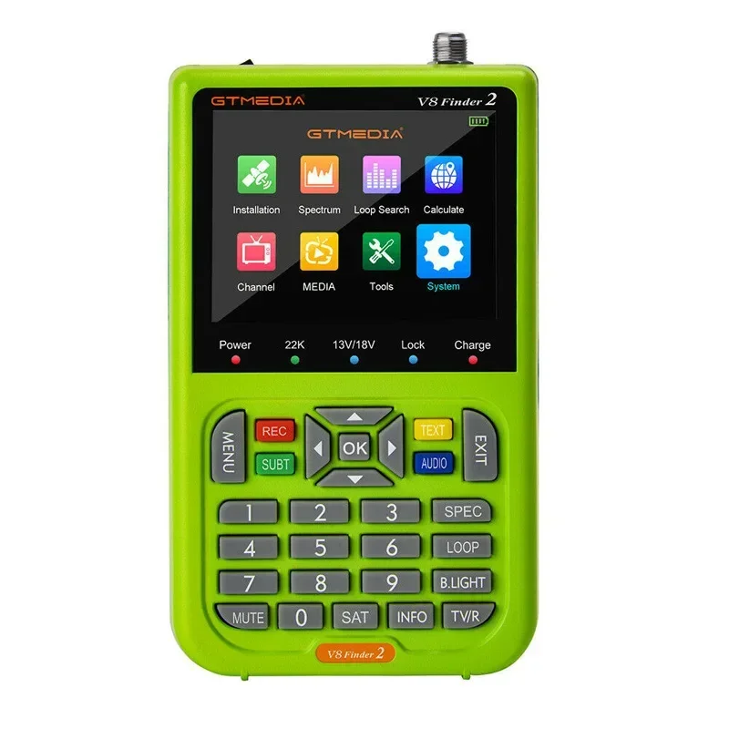 Original GTMEDIA V8 Finder 2 Satellite Digital Signal Finder DVB-S/S2/S2X 1080P HD H.264 VS ST-5150 V8 FINDER PRO WS6933 WS6980