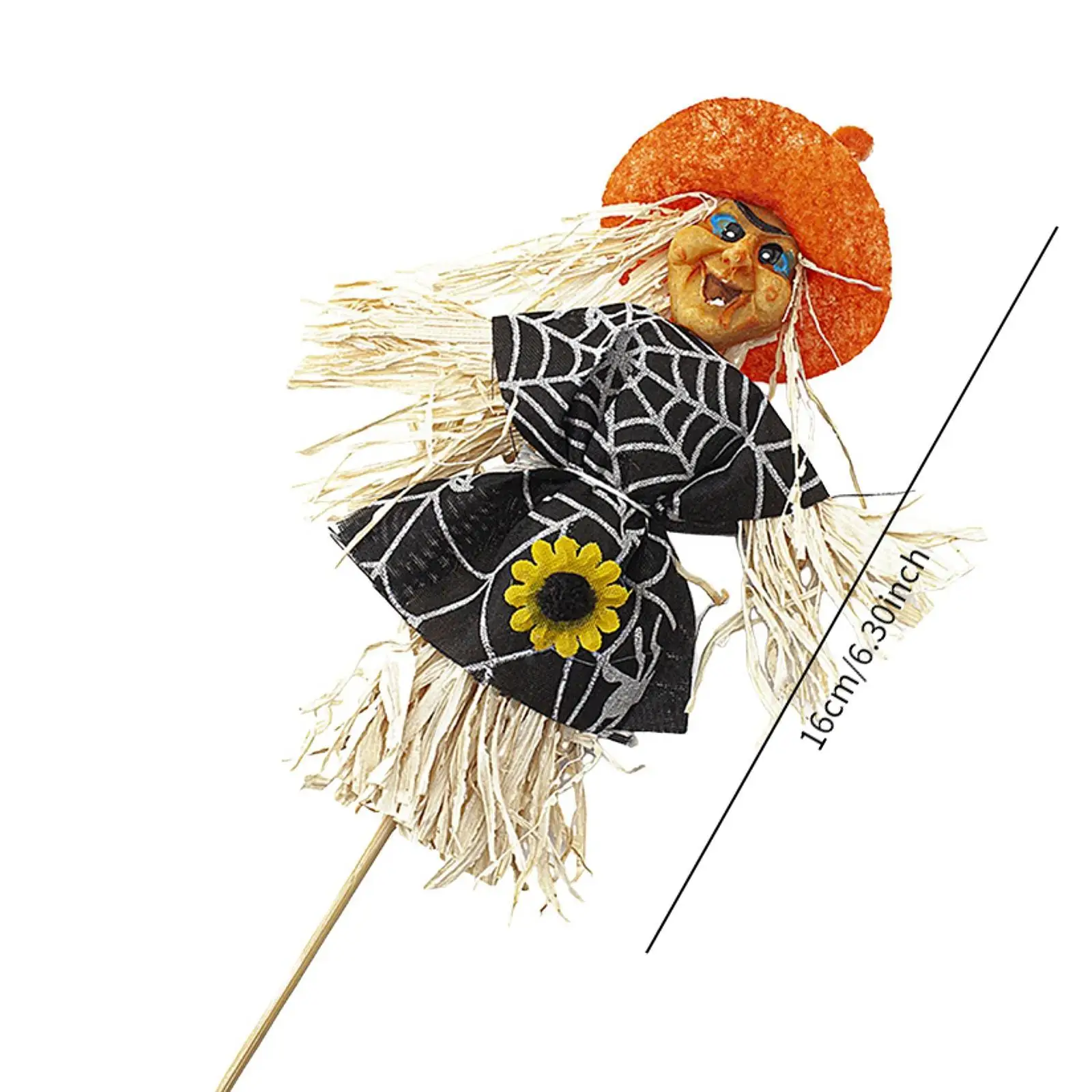 Adornos decorativos de bruja para Halloween, 5 piezas, postes de inserción para porche, jardín, chimenea, estante de vacaciones