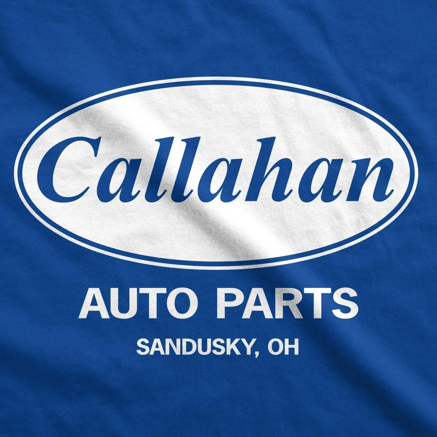 Crazy Dog Mens Callahan Auto Parts T Shirt Funny Graphic Novelty Tee