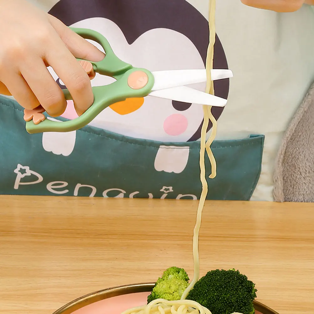 

1 set Safe Scissors Multi-Function Kitchen Utensil Complementary Food Shear Sturdy Meat Scissor For Easy Cleaning