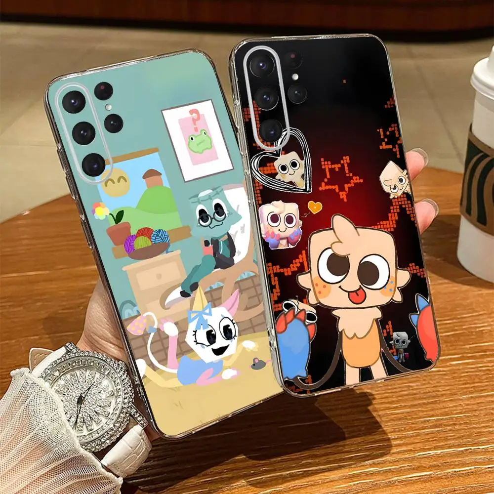 

Cartoon Goob D-Dandys World Phone Case For Samsung S24,30,21,22,23,20 FE,lite,PIus,Ultra,5G,Note,9,10 Transparent Cover