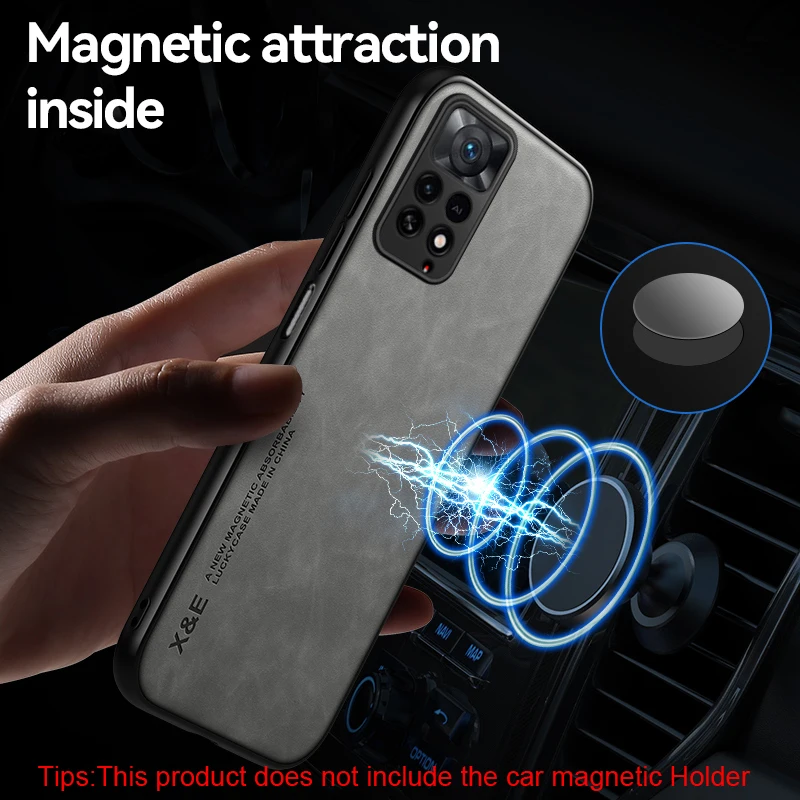 KEYSION Luxury Leather Case for Redmi Note 11 Pro 5G 11S Global Shockproof Phone Back Cover for Xiaomi Redmi Note 10 Pro 4G 10S