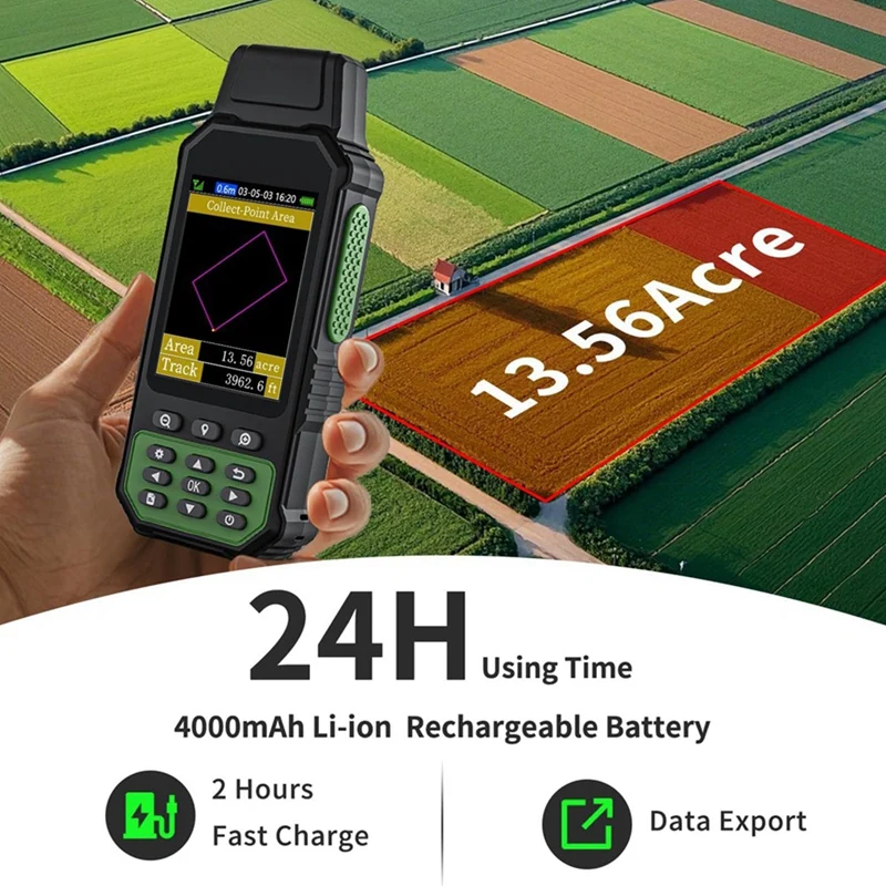 

【BUY NOW】ZL190PLUS Handheld GPS Land Meter for Surveying,High Precision Measuring Equipment for Farmland Land Mountain Mining