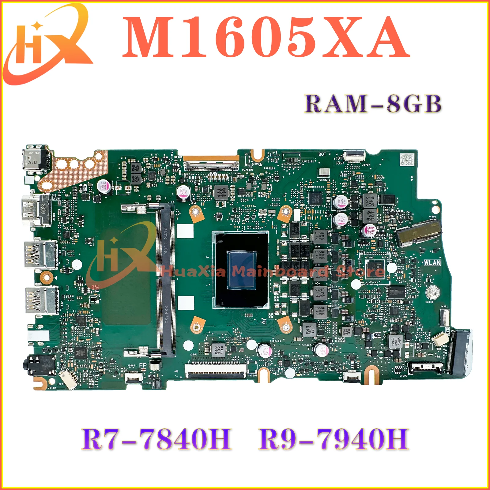 Kefu m1605 mainboard für asus vivobook 16 m1605xa m1605x laptop motherboard R7-7840H R9-7940H RAM-8GB