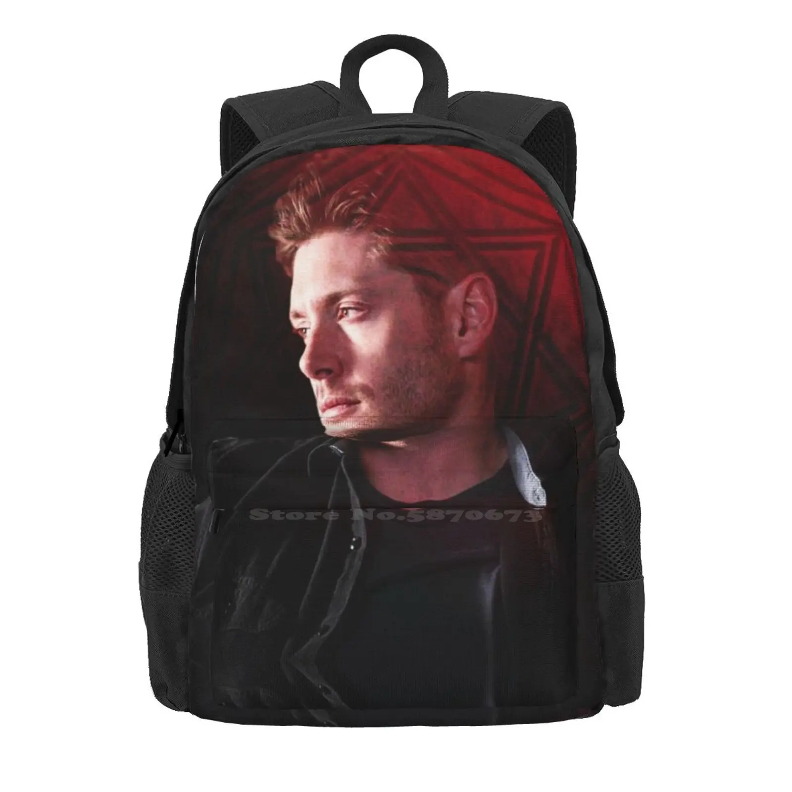 It's Where My Demons Hide School Bags For Teenage Girls Laptop Travel Bags Deanmon Dean Winchester Supernatural Spn Demon Dean