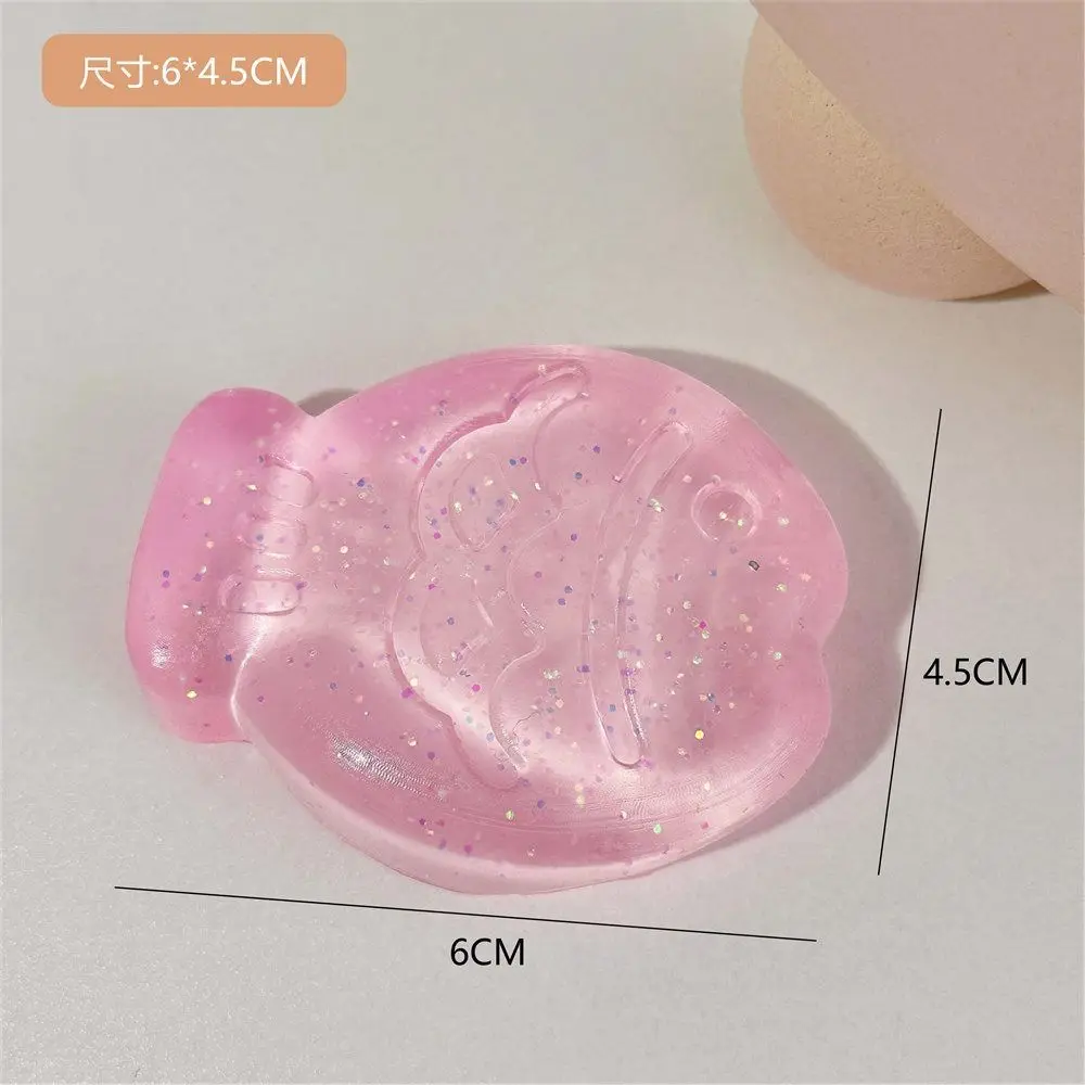 Children Gifts Hand Pinching Transparent Fish Cat Paw Mini Mochi Ice Block Squeeze  Ice Pressure Ball  Cat Paw Mini Mochi