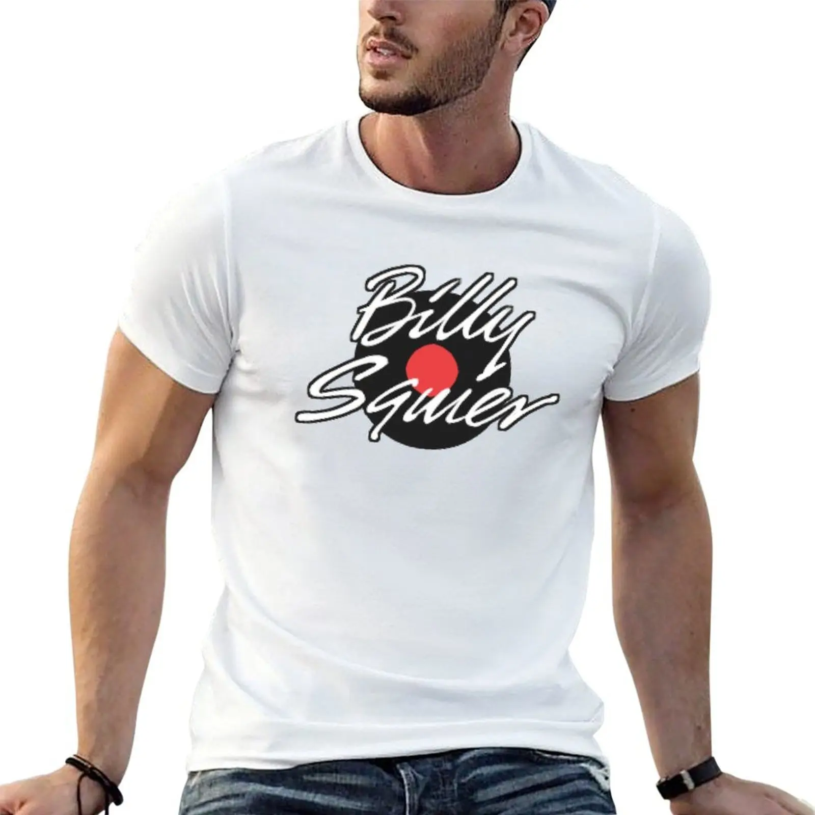 Camiseta Billy Squier para hombre, camisetas gráficas para hombre, camisetas con estampado vintage para hombre, camiseta