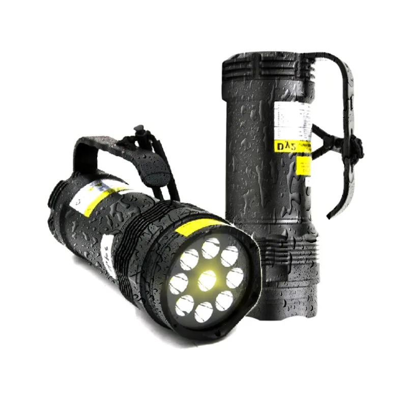 7 underwater diving flashlights 120M waterproof flashlight