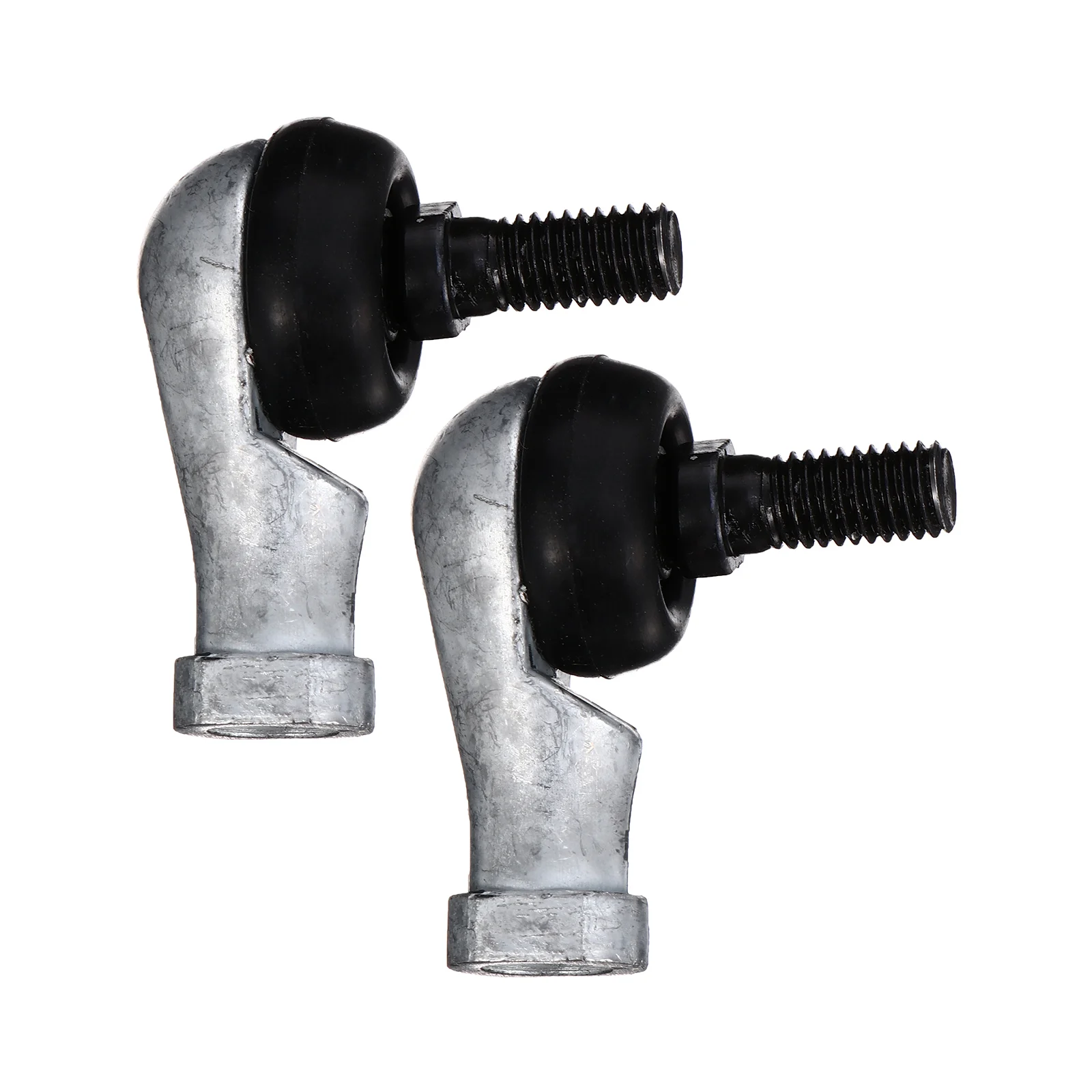 

2 pcs Ball Head Rod End Bearings Carbon Steel Silver High Hardness Industrial Use Transfer Motion Sturdy Bearings NCE Parts