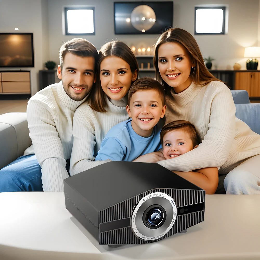 Vivicine K9-2 High Brightness 4K Full HD 1080p Home Theater Projector, Smart WiFi, Bluetooth, Android 9.0,1920x1080P,Dust-proof