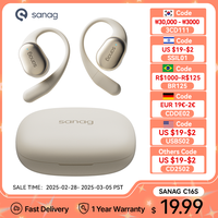 Sanag C16S Wireless Bluetooth Headphones Bluetooth 5.4 Open Ear Headphones HiFi Sound Headset Waterproof 56 Hours Playback