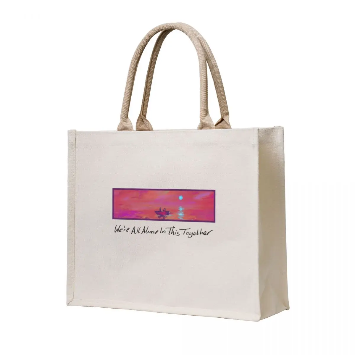 

DAVE - We're All Alone In This Together (Black) Tote Bag Shopper Lady bags eco bag folding Shopper bag