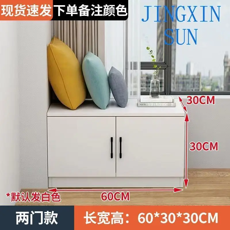 bay window can sit solid wood bedside long cabinet floor cabinet