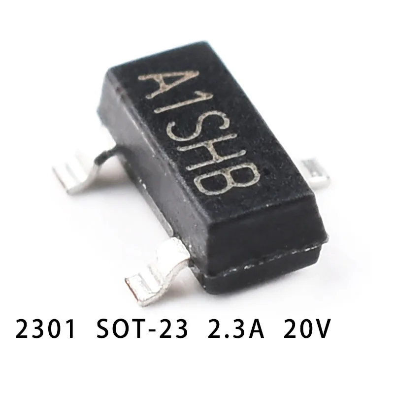 100PCS/LOT SI2301 A1SHB SI2302 A2SHB AO3400 A09T AO3401 A19T SOT-23 SMD Field Effect Transistor Good quality In stock