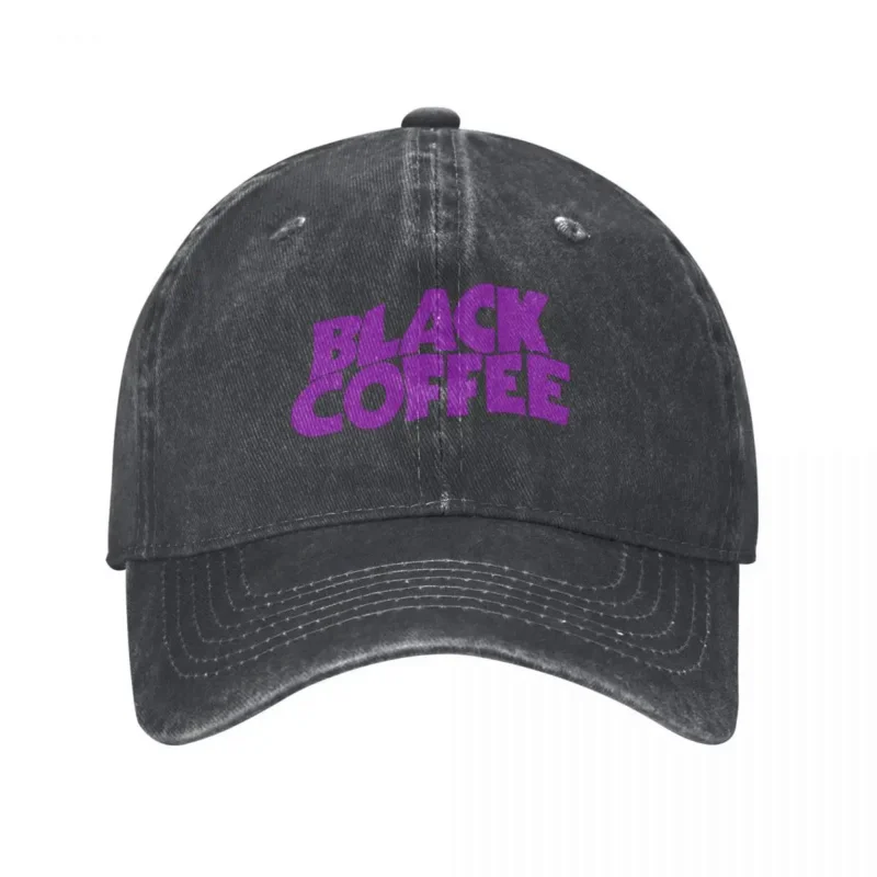 Black Coffee Baseball Cap Harajuku Desgin Fishing Cheap Washed Trucker Hat Female Cute Custom Washed Snapback Cap