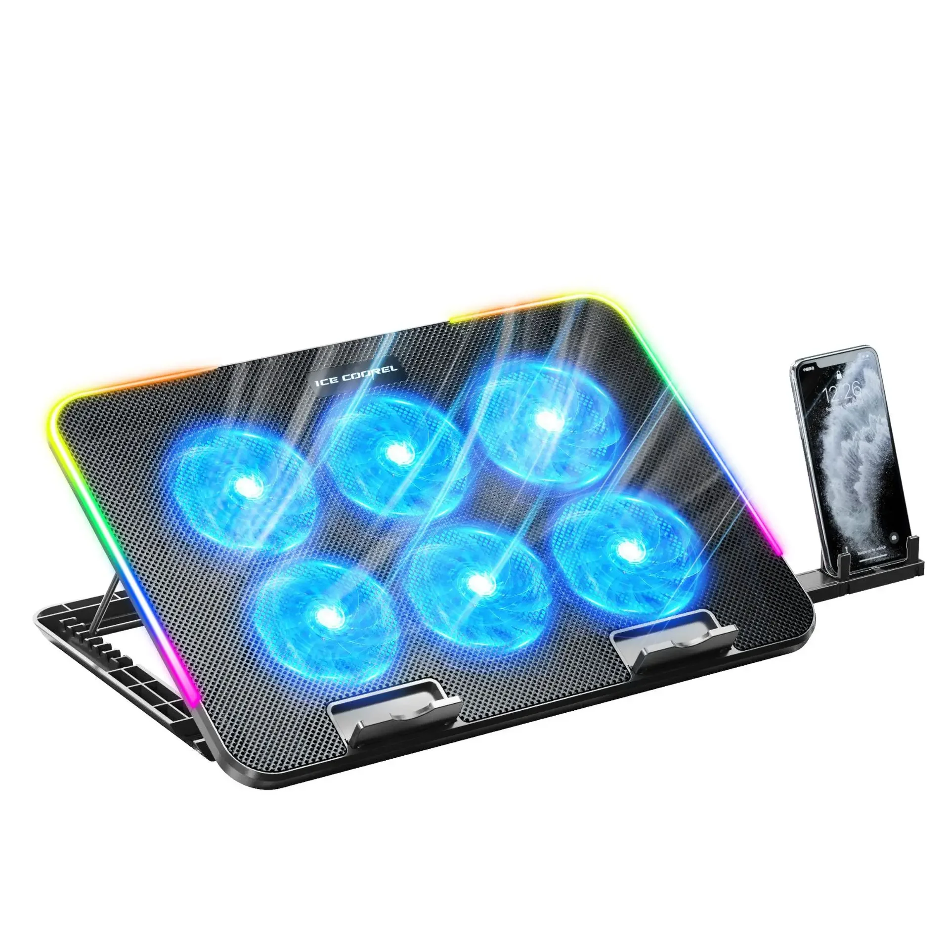 

RGB e-sports series A9R notebook radiator, game book cooling base, colorful atmosphere light