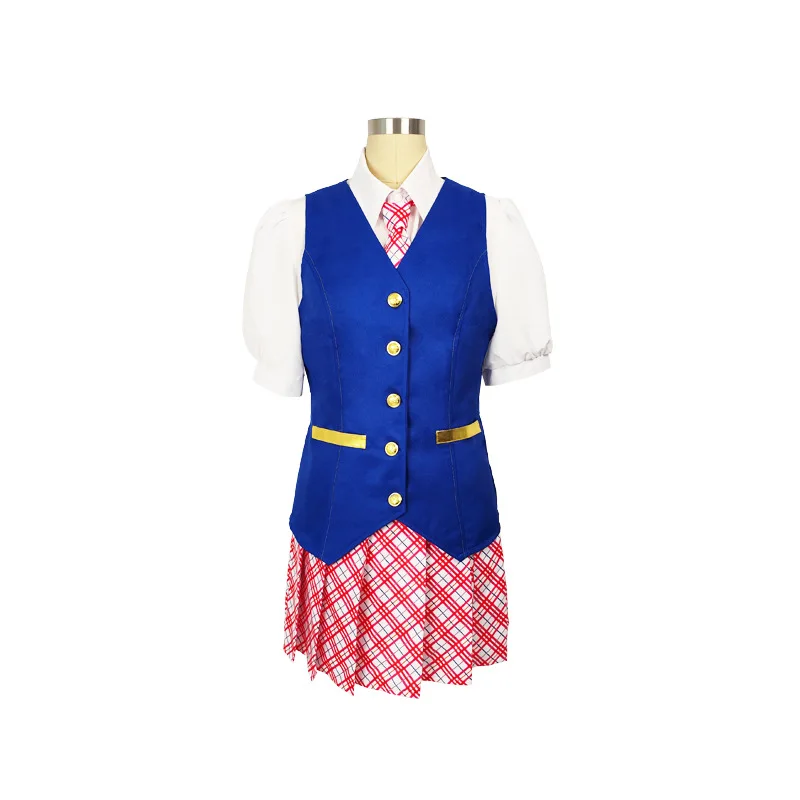 Anime Movie Princess Academy Cosplay Outfit Delancy Slim Dress Uniform Necktie Brooch Mini Skirt Costume Halloween Party Clothes view 6