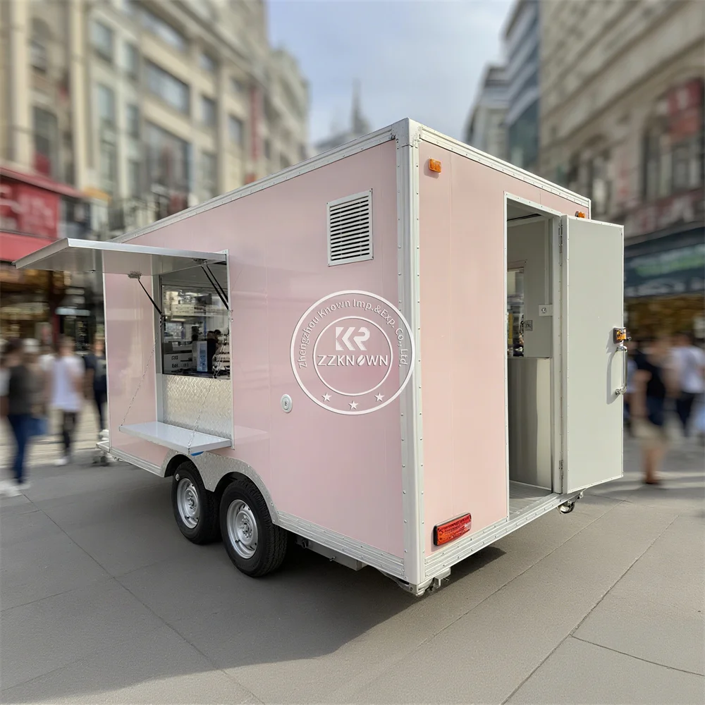 

Street Food Truck Mobile Coffee Pizza BBQ Cart Catering Truck Fast Food Trailer Custom Concession Food Trailer With CE